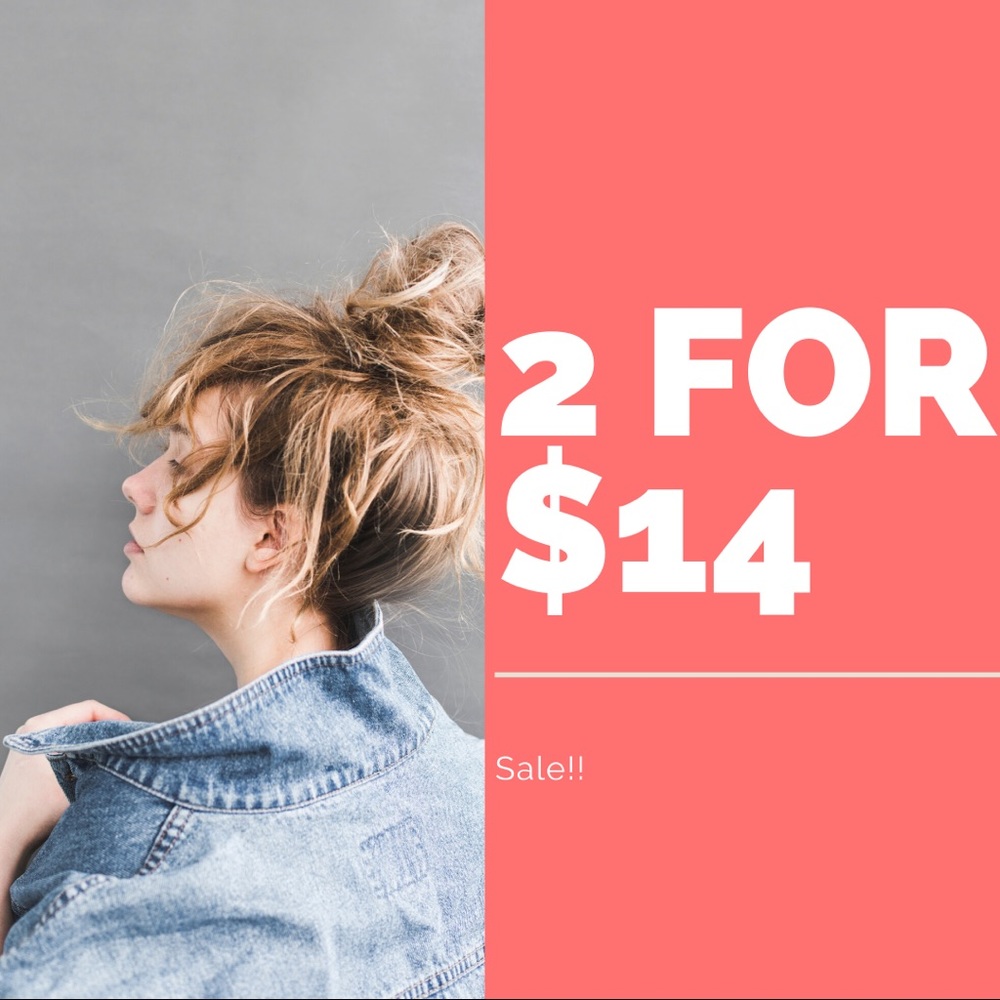 Items 2 for $14!!